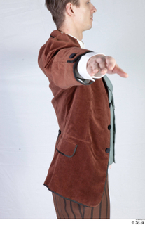  Photos Man in Historical Dress 42 20th century brown jacket historical clothing upper body 0009.jpg